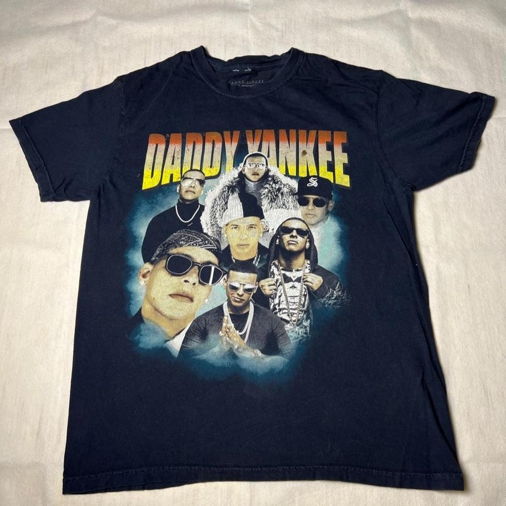 Daddy Yankee Rap Tee with graphic compilation tee.
